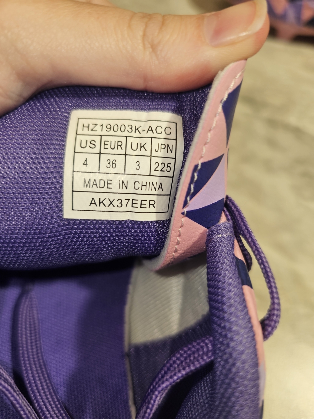 Dream Pairs Pink and Purple Kids Athletic Shoes - S44 - Picture 9 of 9